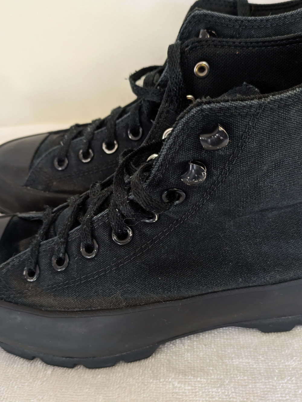 Converse Men's Black High-Top Canvas Sneakers